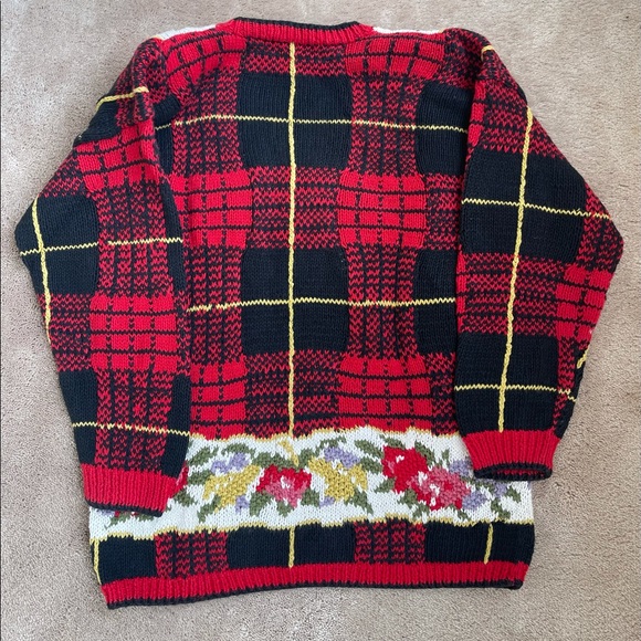 Vintage Hunters Run knit oversized sweater - Picture 2 of 4